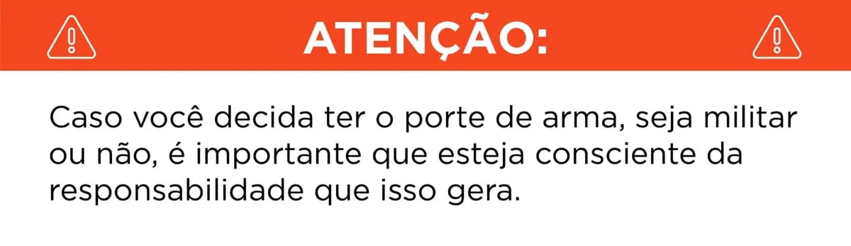 alerta importante sobre o porte de armas