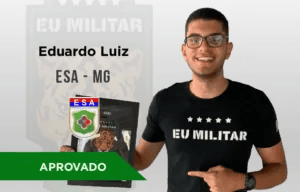 aluno do curso aprovado para se tornar um sargento de carreira