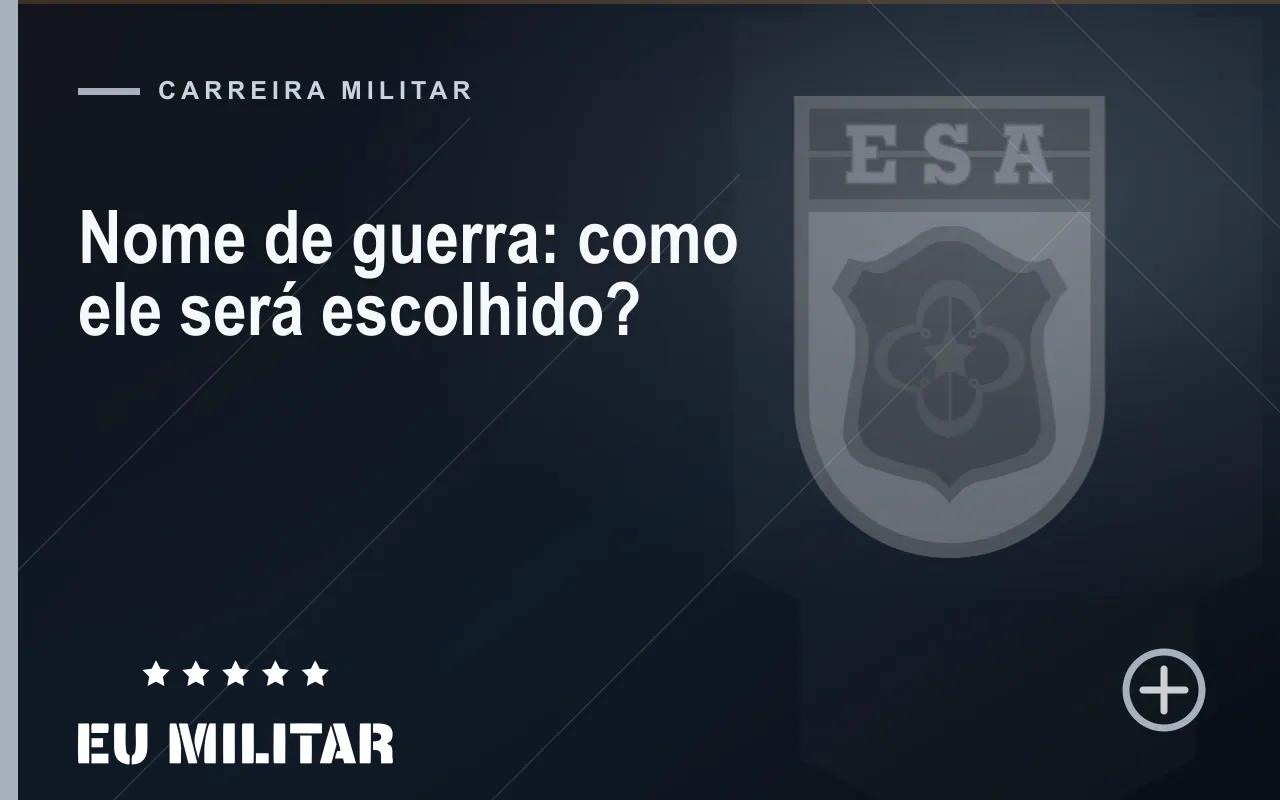 Capa do artigo: Nome de guerra: como ele será escolhido?