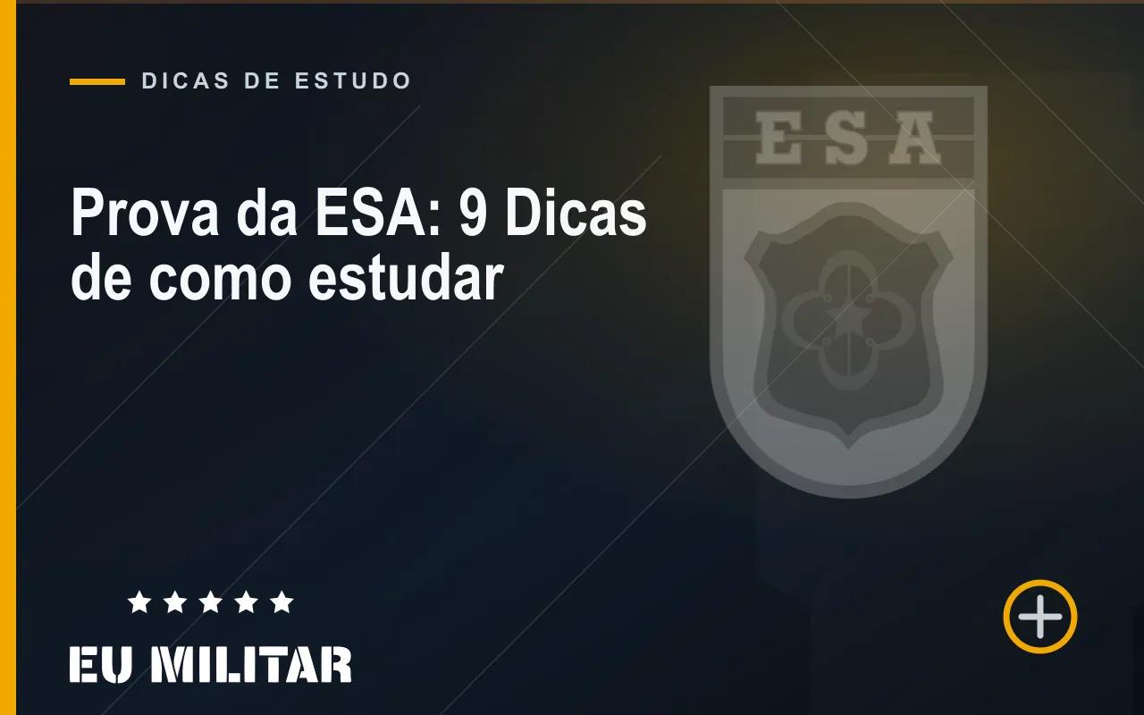 Capa do artigo: Prova da ESA: 9 Dicas de como estudar