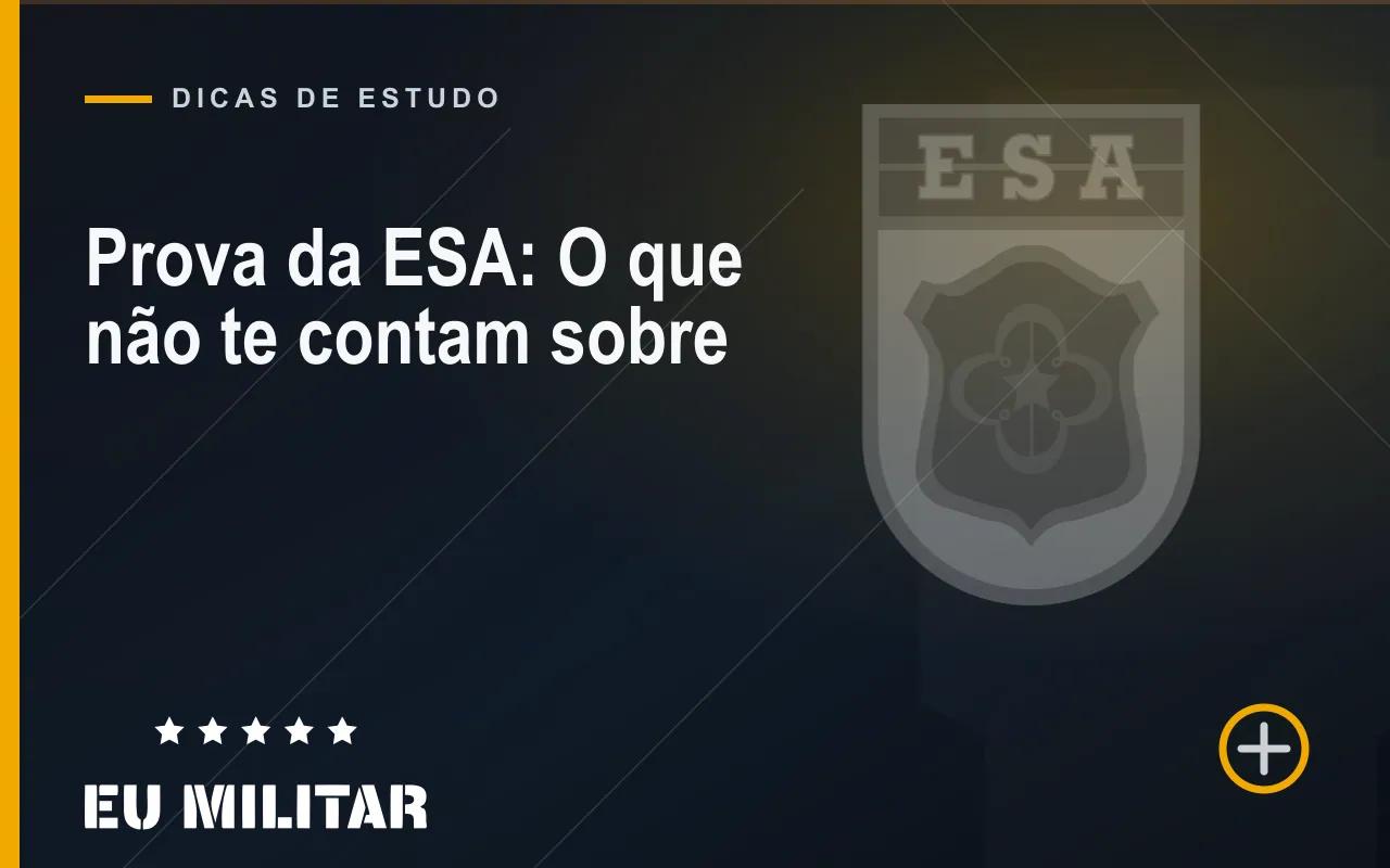 Capa do artigo: Prova da ESA: O que não te contam sobre